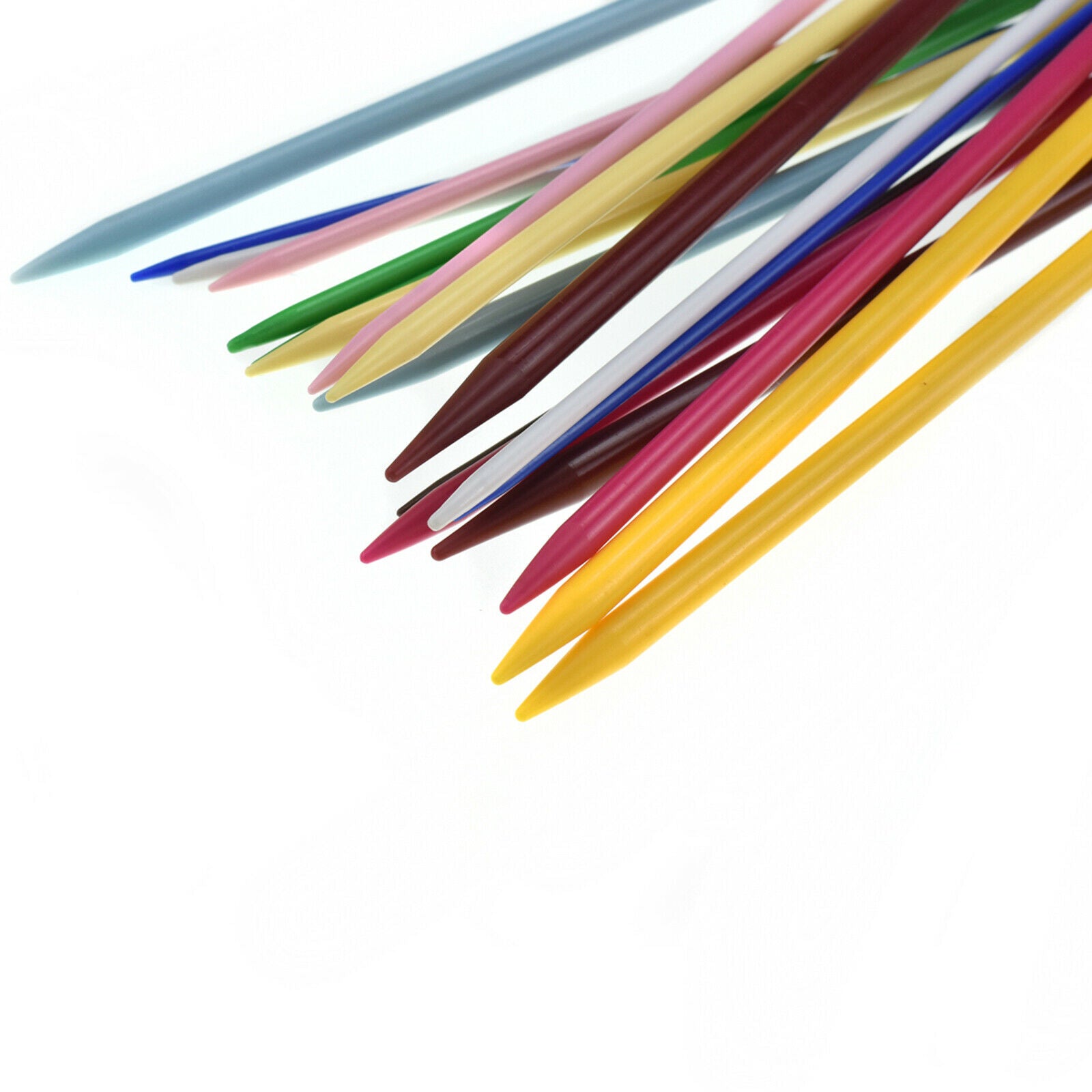 20Pcs Knitting Needles Set Colored Single Pointed Weaving Tool for DIY Hats