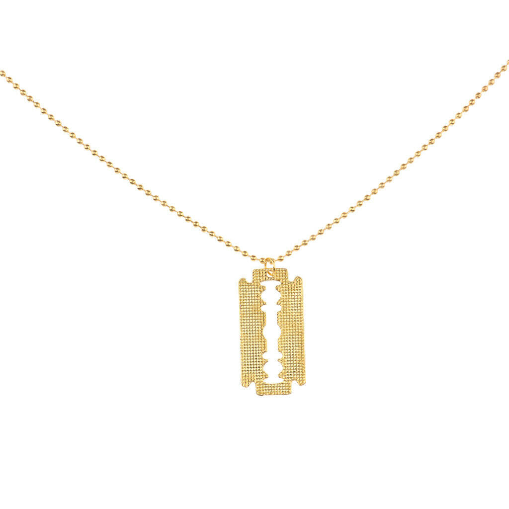 Creative Chic Women Men Fashion Blade Ball Chain Barber Stylist Jewelry Pendants