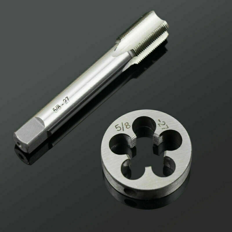 Tap And Die Set 5/8 - 27 TPI (5/8x27) 5/8-27 UNS HSS Right-Hand Thread 38mm