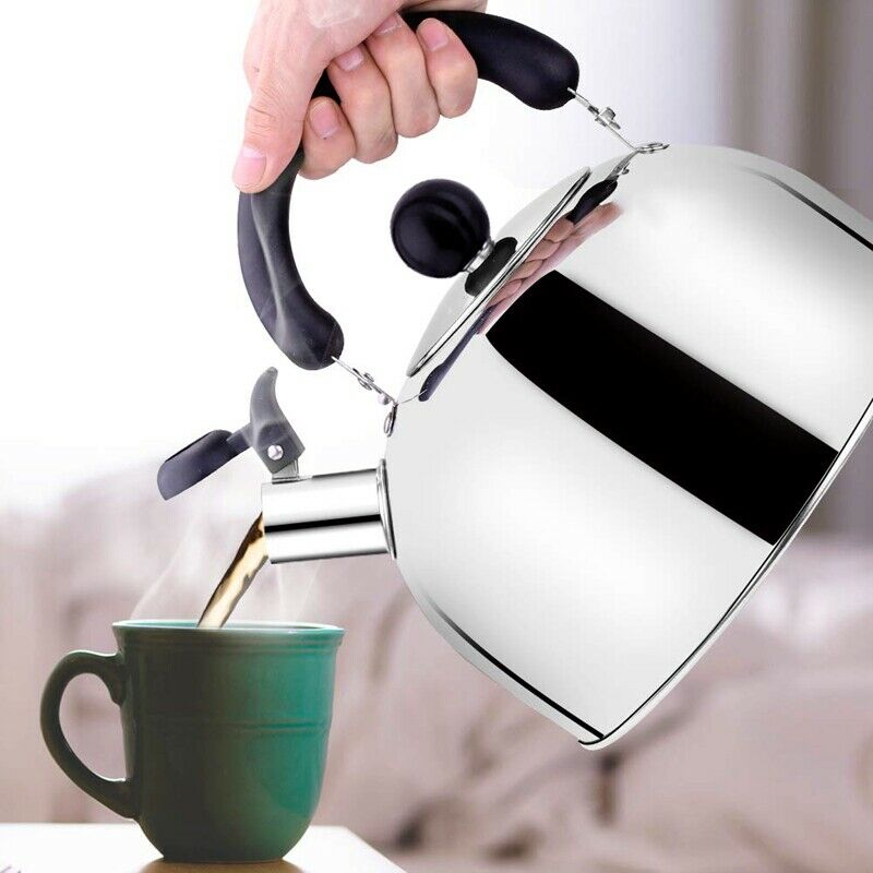 Tea Kettle Stovetop Whistling Tea Pot, Stainless Steel Tea Kettles Tea Pots FoO2