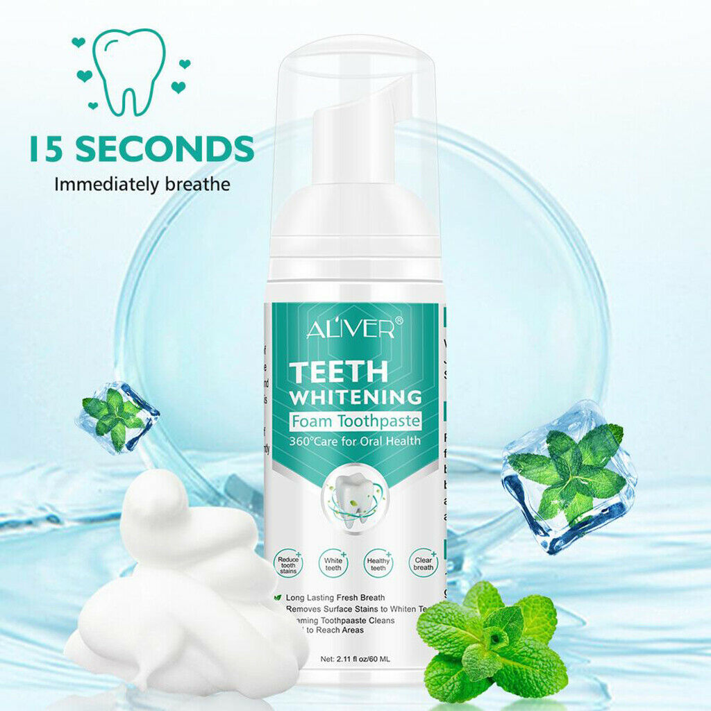 Teeth Whitening Cleaning Mousse Foam Toothpaste Cleaning Gums Stain Removal