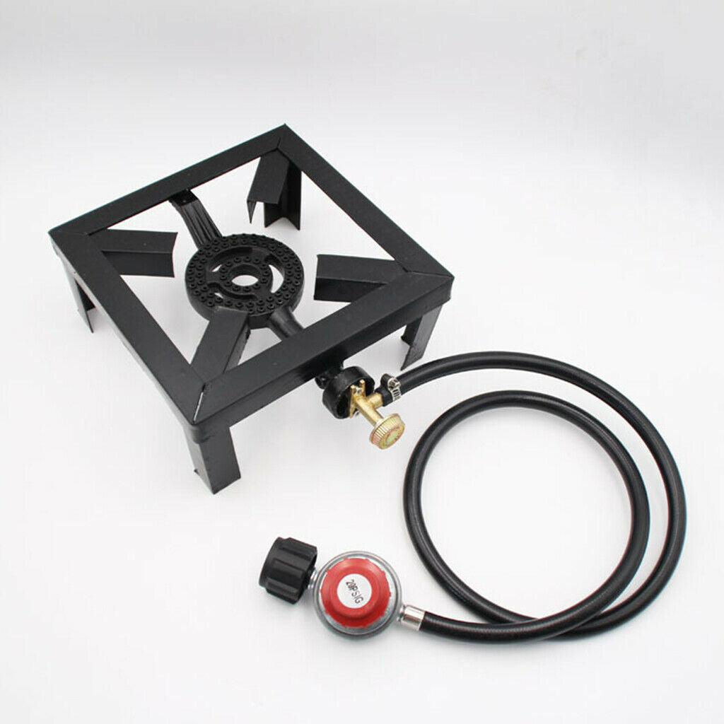 Square Stove Single Burner Cast Iron Propane Cooker for Outdoor Camping