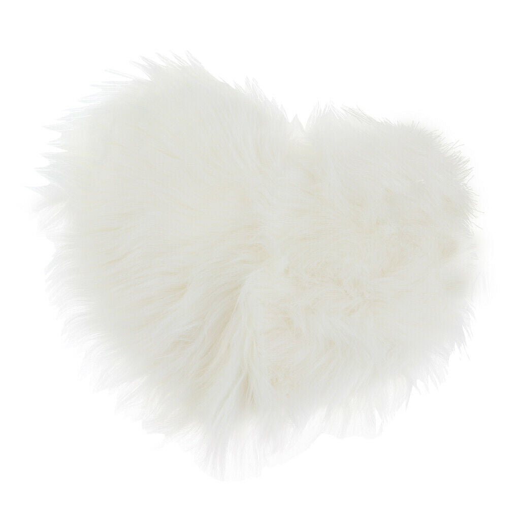 Heart Shape Shaggy Area Rugs Fluffy Floor Carpet for Bedroom Bedside 30x40cm