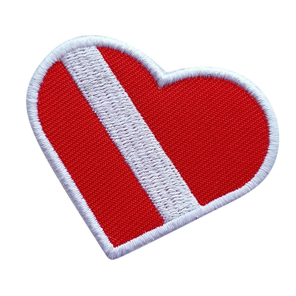 3 Pairs Scuba Diving Flag Embroidered Patch Letters Iron on Badge