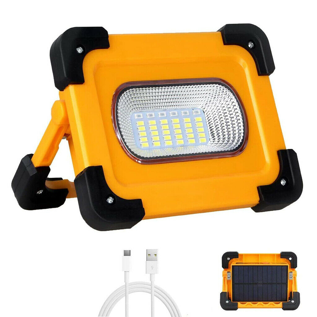 Spotlight Super Bright LED Work Light Solar Emergency Camping Waterproof