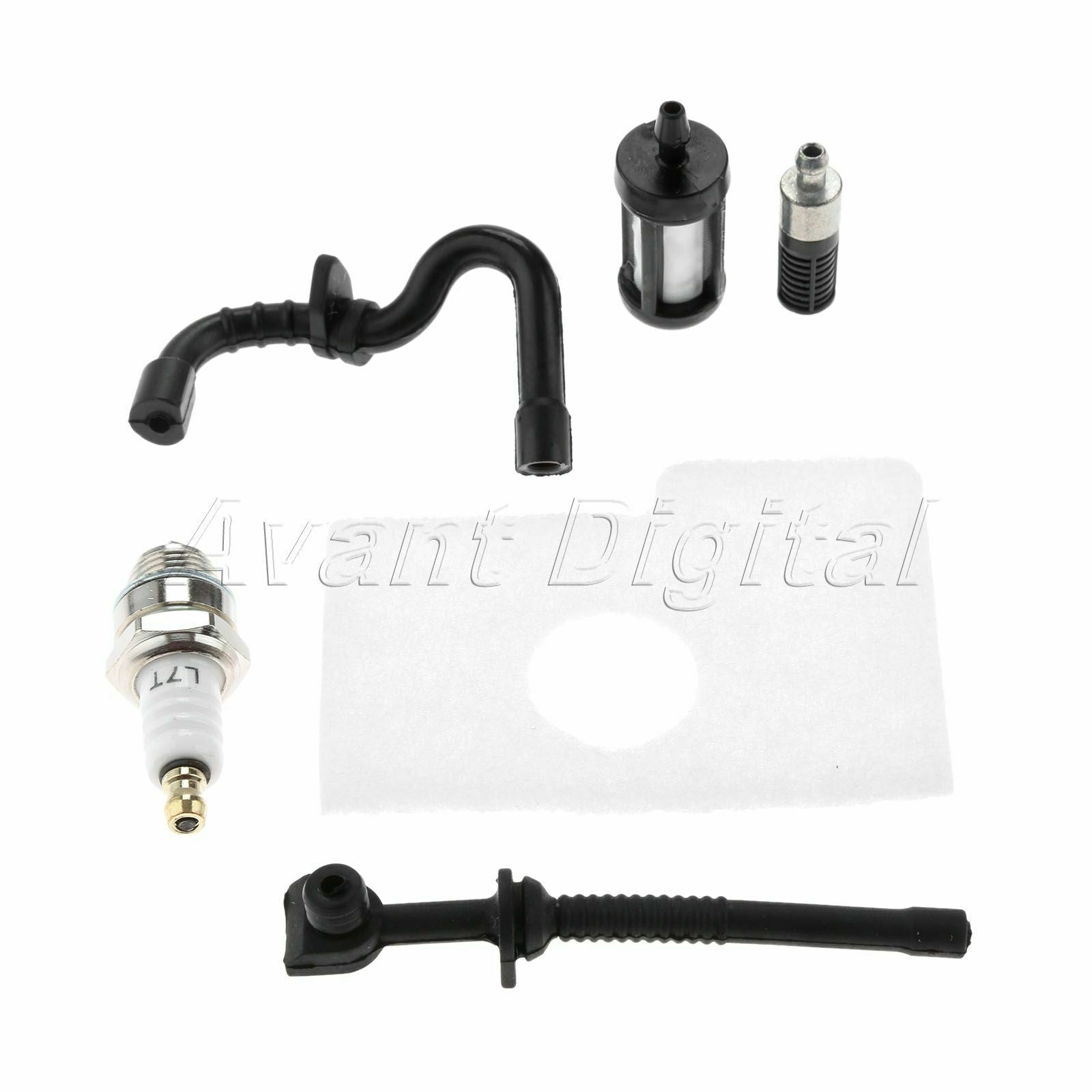Air Fuel Line Oil Filter Spark Plug For STIHL 018 017 MS170 MS180 Replacement