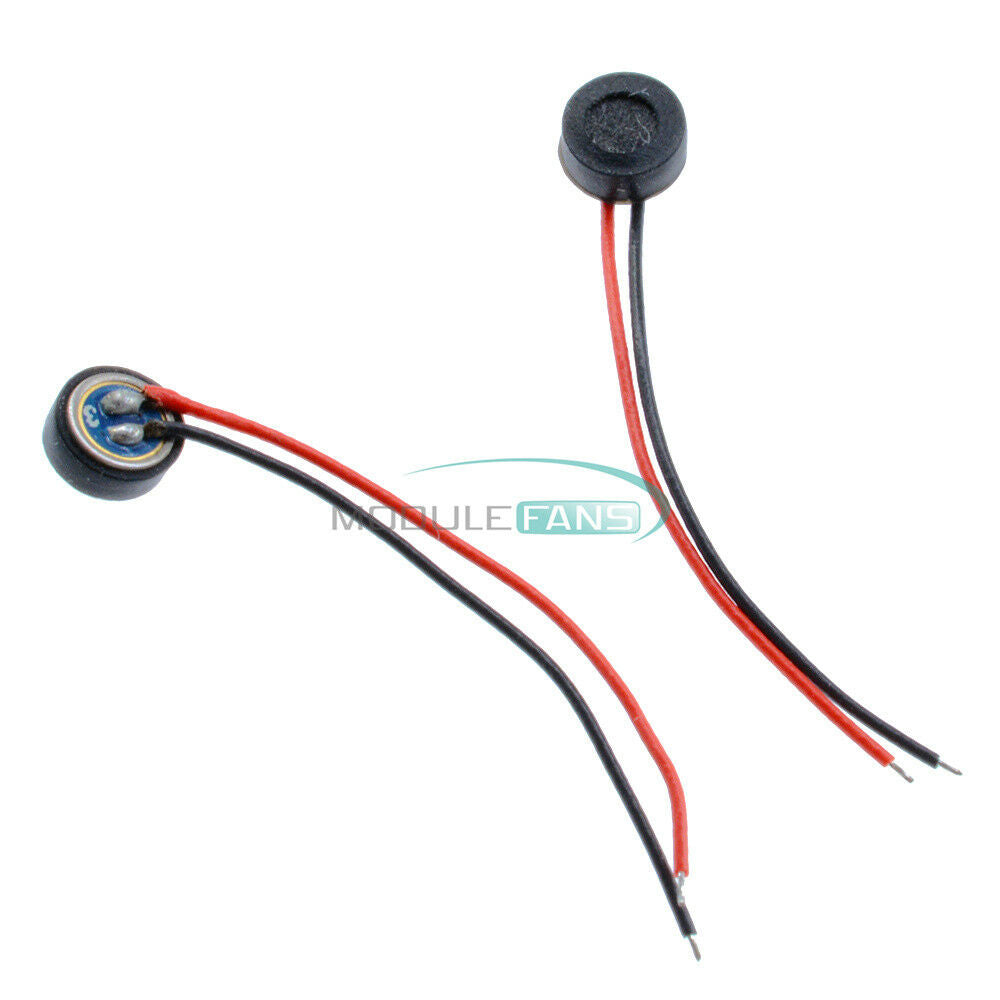 5PCS 4*1.5mm Electret Condenser Microphone MIC Capsule 2 Leads New