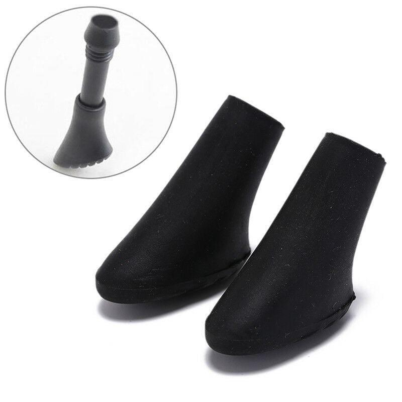 2pcs hiking pole replacement tips trekking protector walking stick head protF Rf