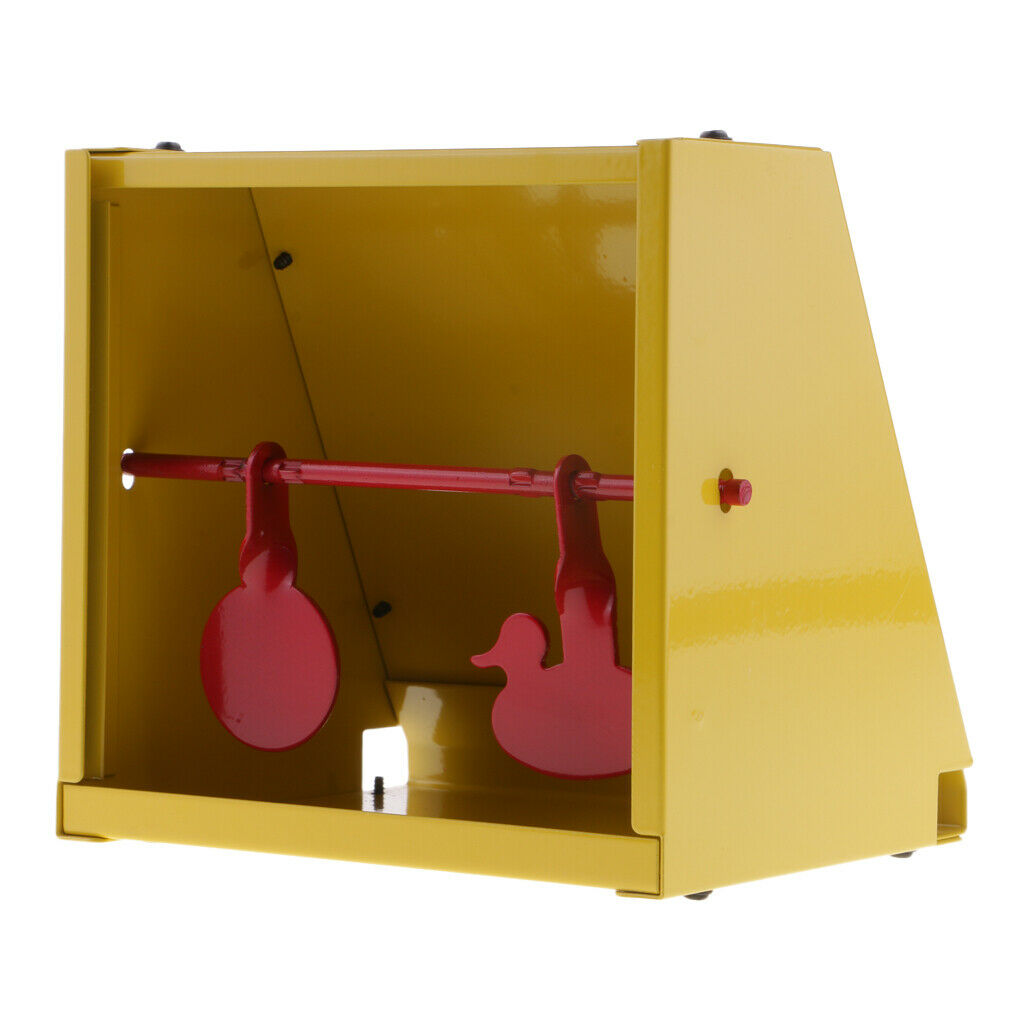 2 Targets Self Resetting   Shooting Target with Pellet Trap Yellow