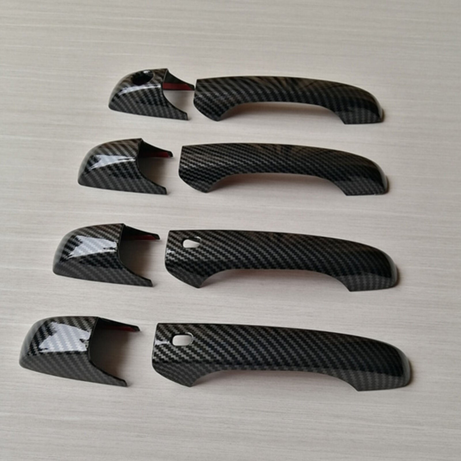 Decor Carbon Fiber Door Handle Cover Trim Fit for Jeep Grand Cherokee / Patriot