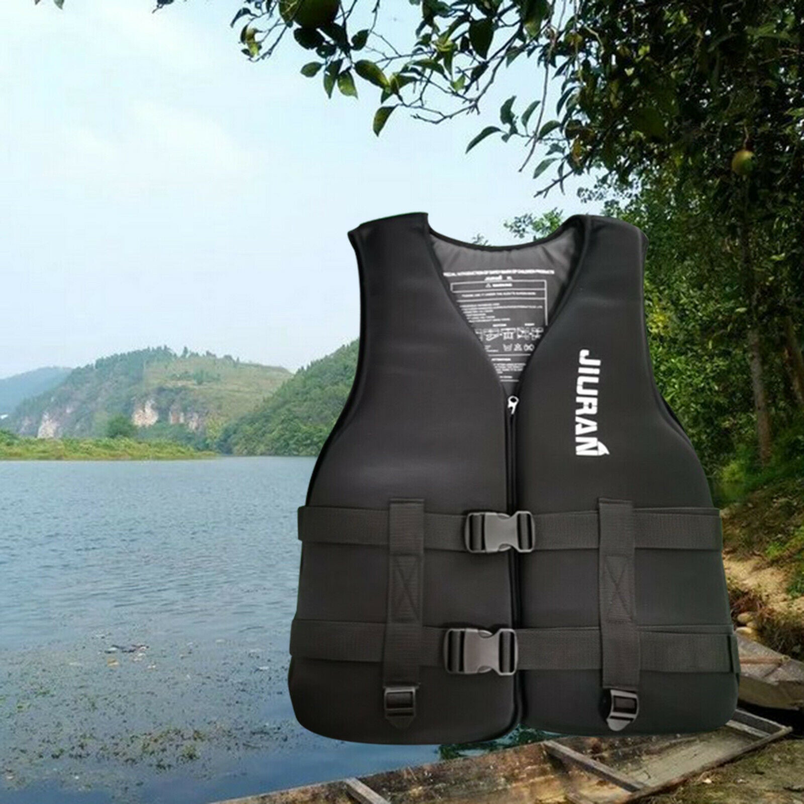 2Pcs Life Jacket Premium Life Vest Aid W/ Crotch Straps Floatation Device