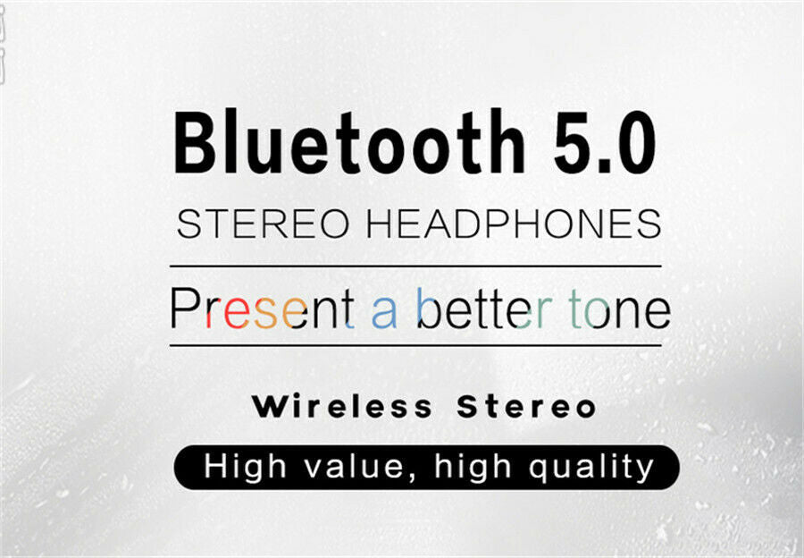 Wireless Bluetooth 5.0 Headset Foldable Stereo Headphones For Phone PC TV Laptop