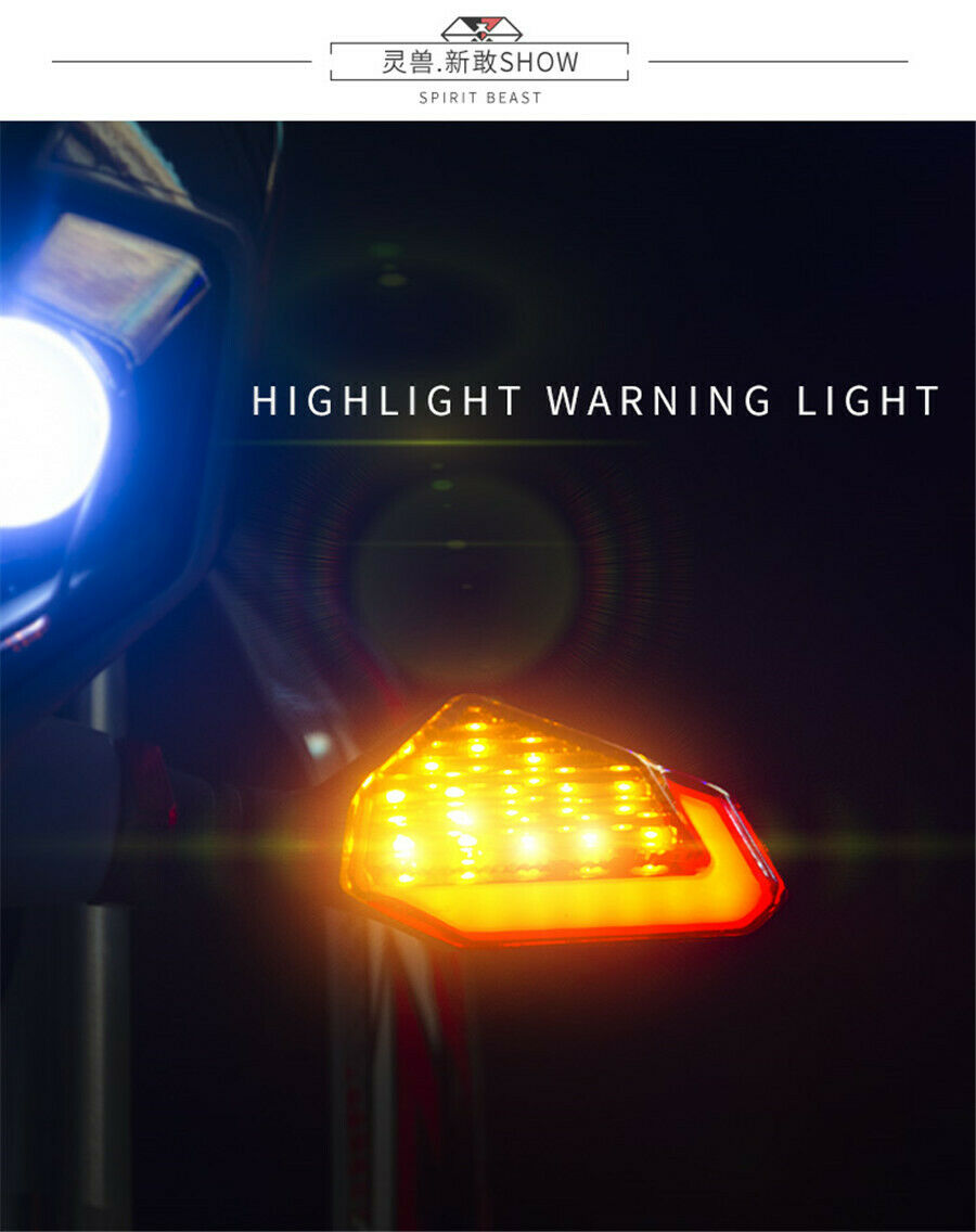 Universal Motorcycle Motorbike YellowWarning Light Daytime Runing DRL 12V 2.5W