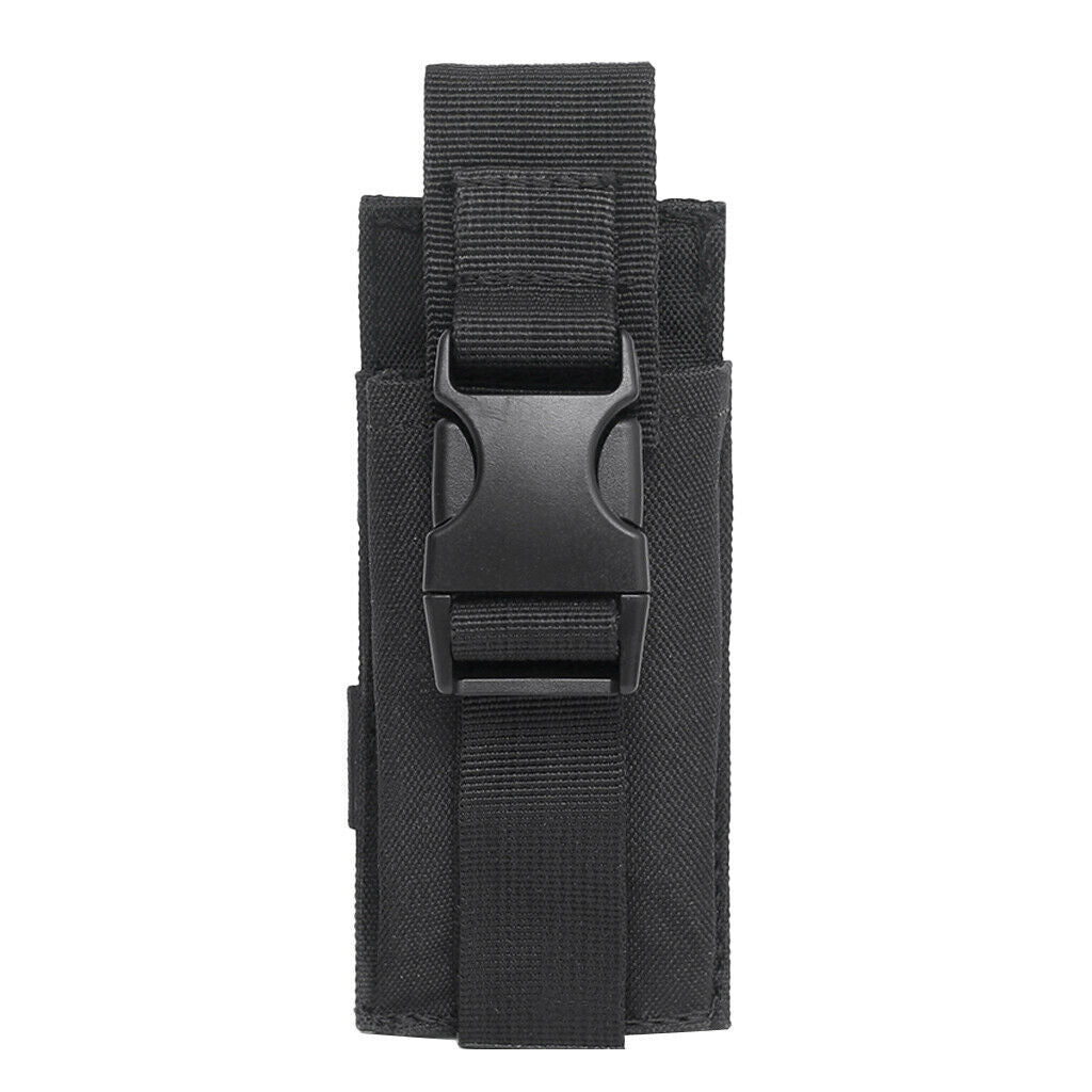 Portable Open Top Bag Flashlight Torch Holder Strap Clip Pouch Hunting Bag