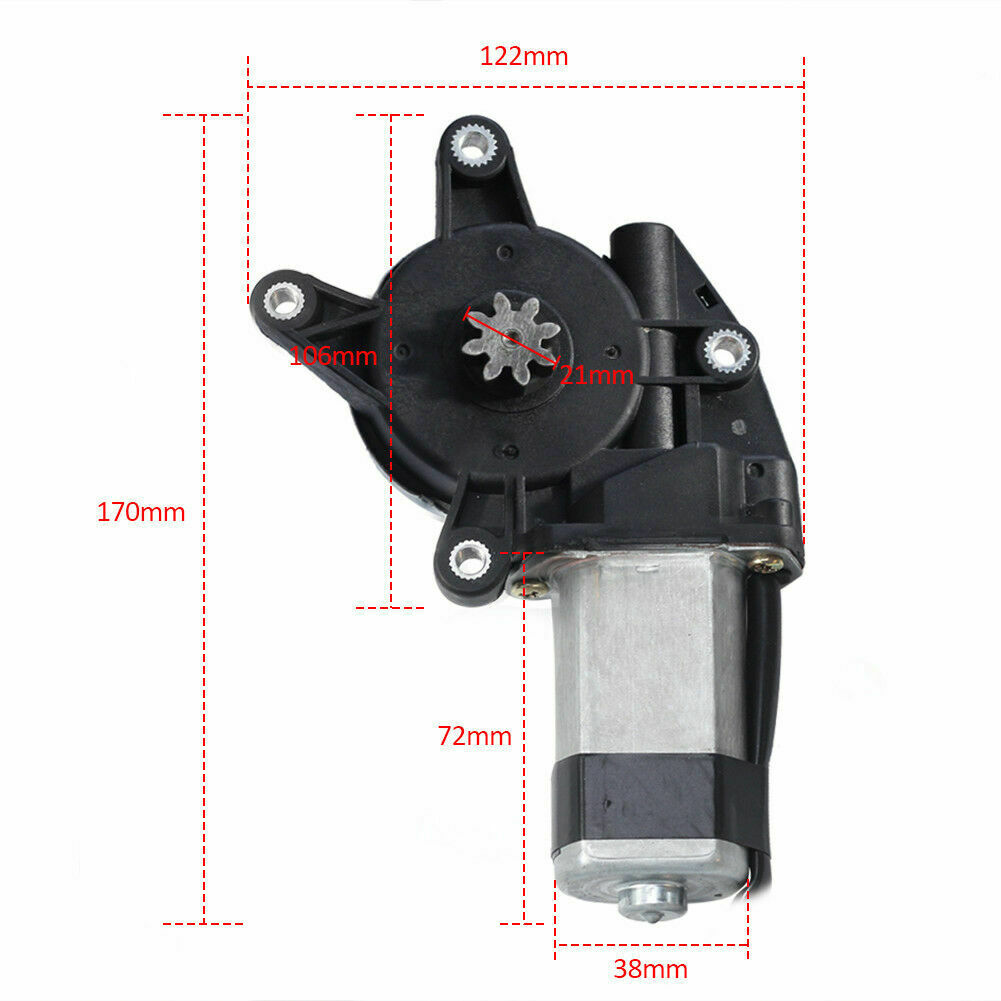 Power Window Regulator Motor 12V Universal Electric Car Window Lifter Motor Gear