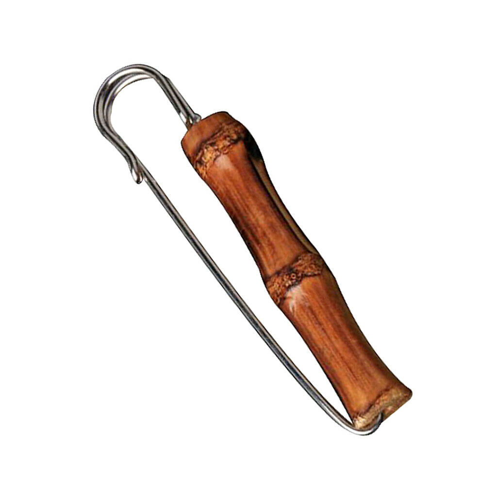 4x Retro Wooden Safety Pins for Scarf Ornaments Suit Brooch for Women Men