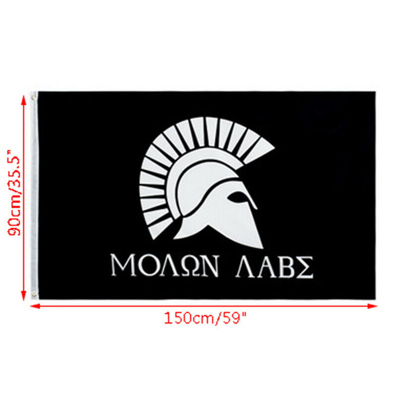 Hanging 90*150cm Come and Take it Greek Spartan Molon Labe Flag Decor 3x5 ZB Qx