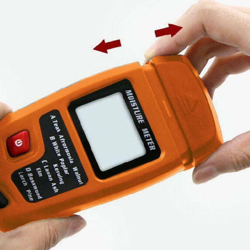 0-99.9% Handheld Digital Wood Moisture Meter Humidity Tester for Firewood Paper