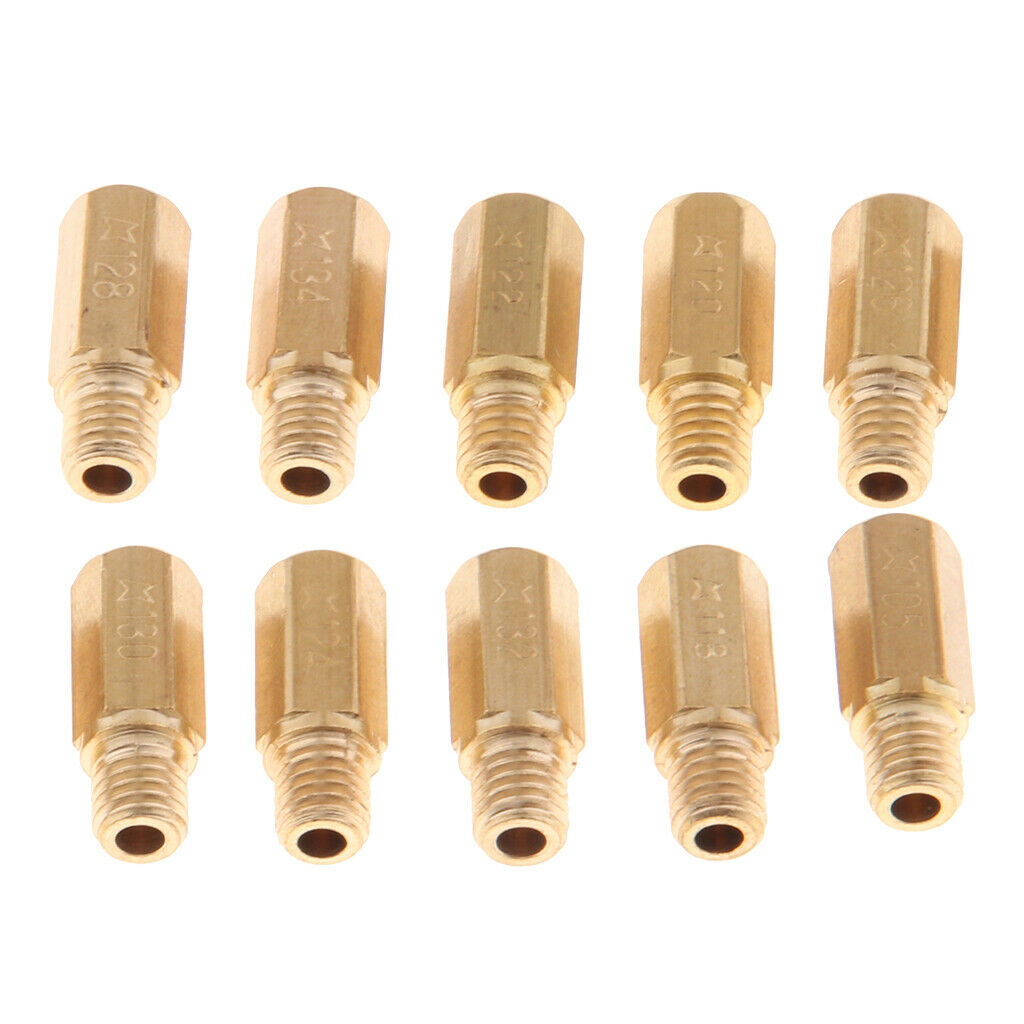 10x Carburetor Main Jet 105 118 120 122 124 Kit for   OKO CVK KOSO PWK