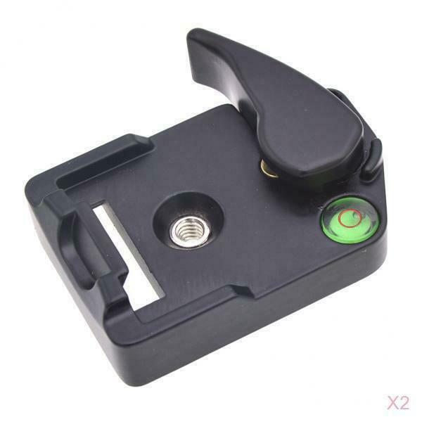 2x for Manfrotto 323 RC2 Rapid Connect Adapter with 200PL-14 Quick Release Plate