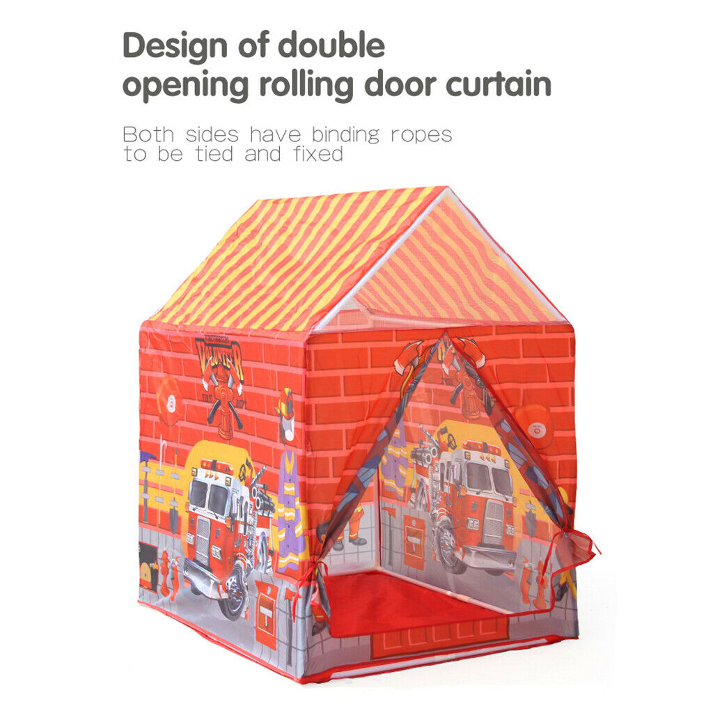 Kids Playhouse Toys Play Tent Children's House Boy Girls Gift Fire Fighting