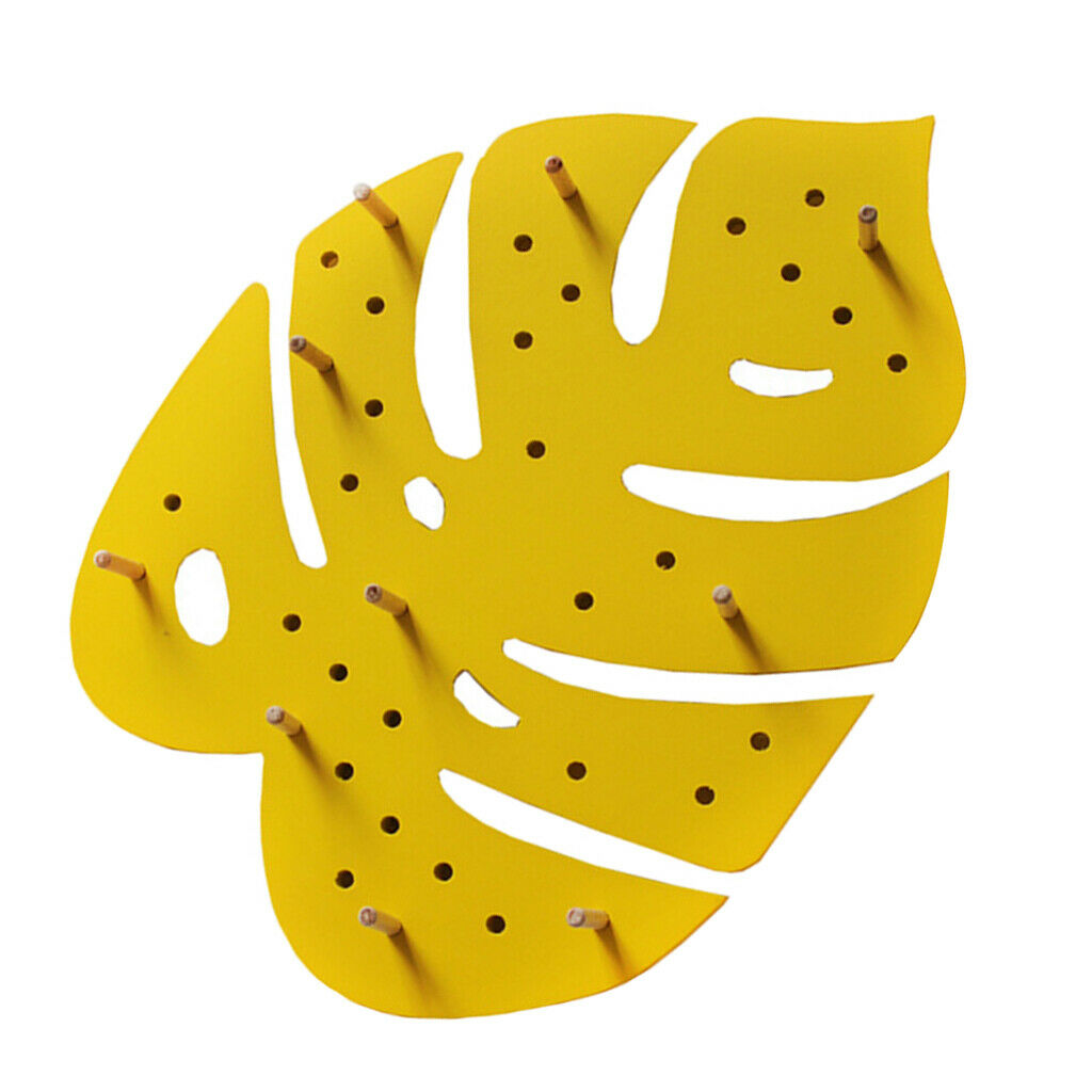 1 Pack Wall Board Hooks Decoration Office for Hanging Small Objects Yellow
