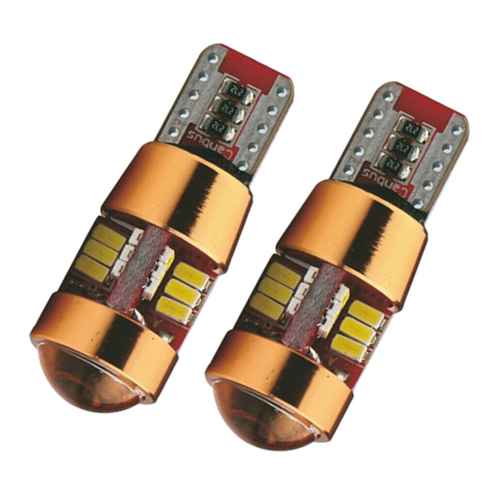 6500K 500LM 27SMD Automobile LED Double Sides Marker Lights Bulbs T10 3014