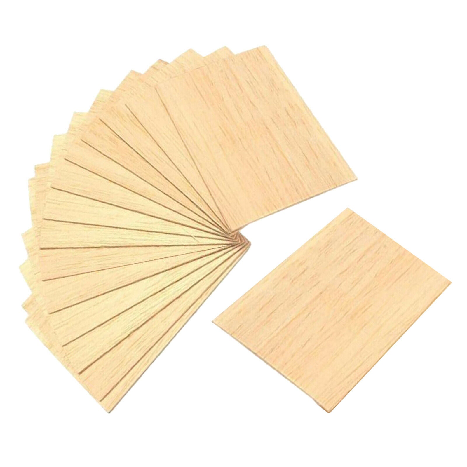 15pcs Blank Wooden Square Unfinished Wood Pieces Cutouts Plaques DIY Arts Crafts