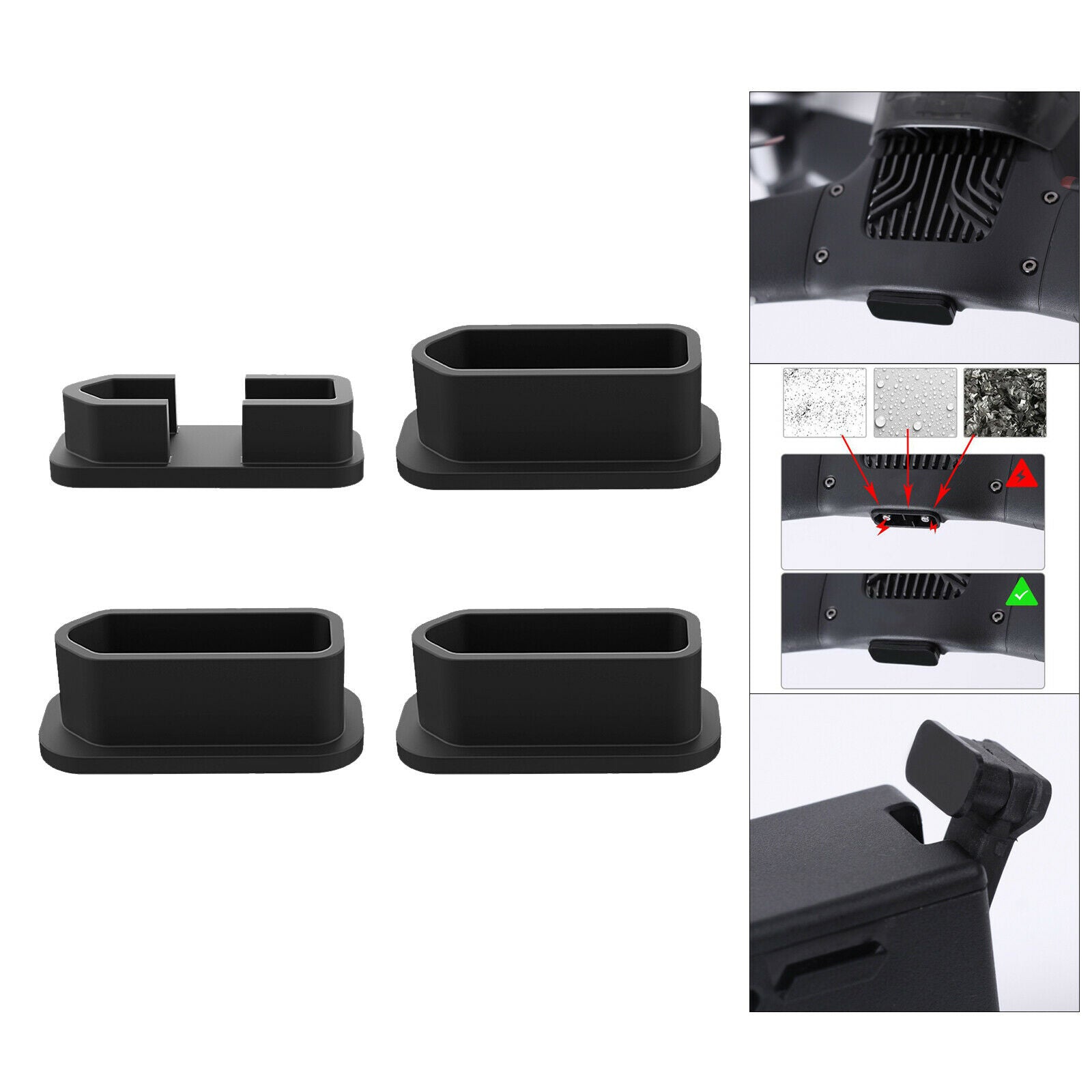 Charging Port Protective Cover for DJI FPV Dustproof Can Prevent Oxidation