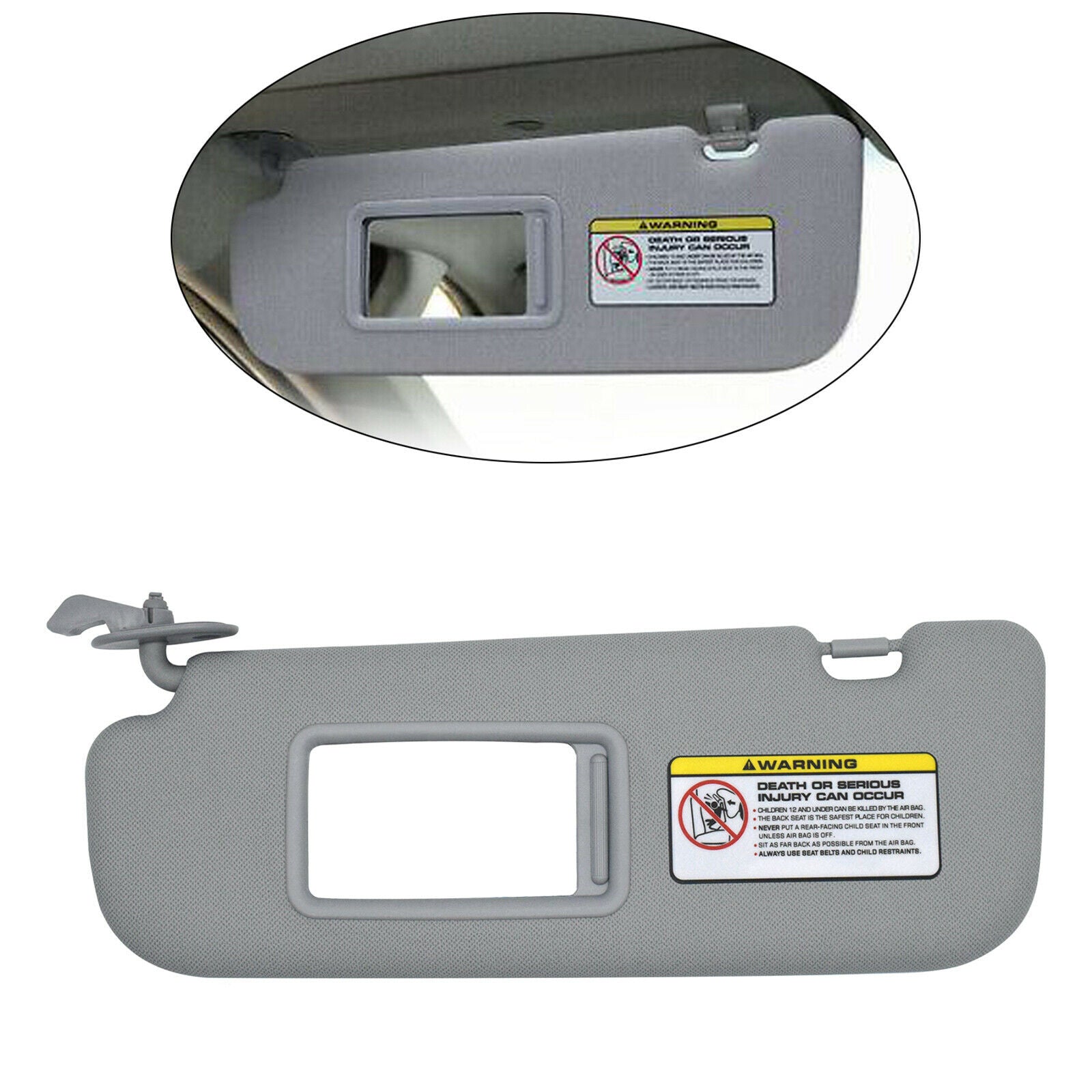 Car Sun Visor 852103X000TX for Hyundai Elantra Grey 2014 2015 2011-2015