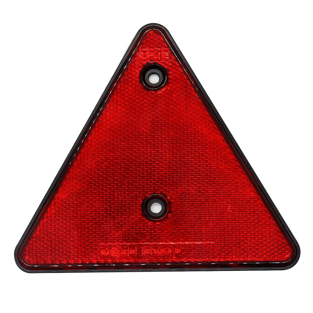 2pcs Red Safety Triangle Reflector for Automotive Fire Fighting Truck