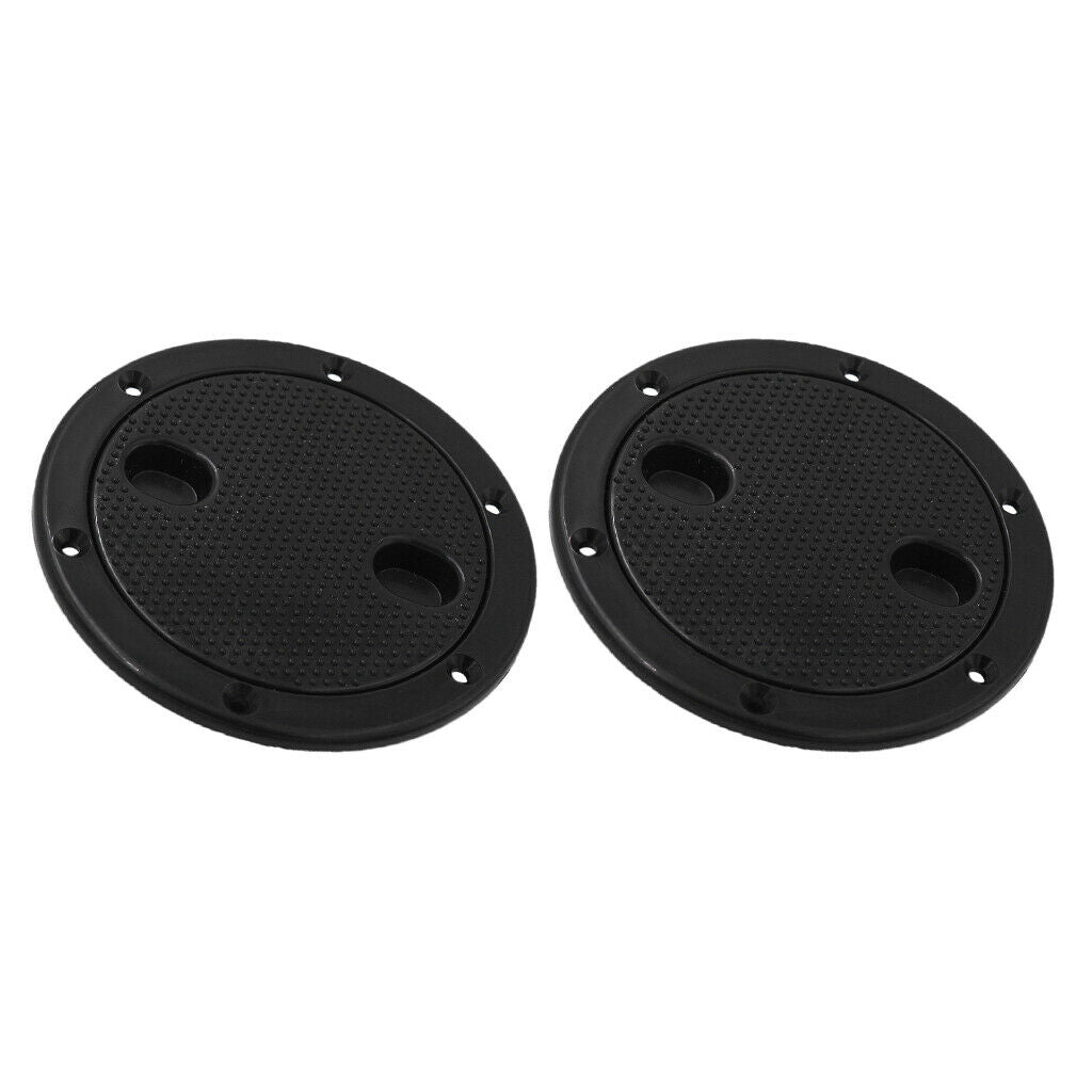 4pcs 4 Inch Deck Plate Waterproof Inspection Hatch Cover Lid Screw Type for