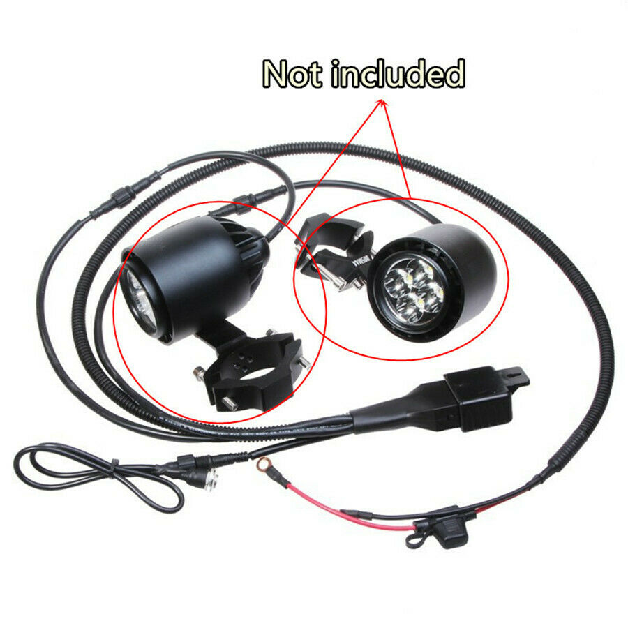 Motorcycle Universal Headlight Switch Relay Control Line Set for Yamaha Kawasaki