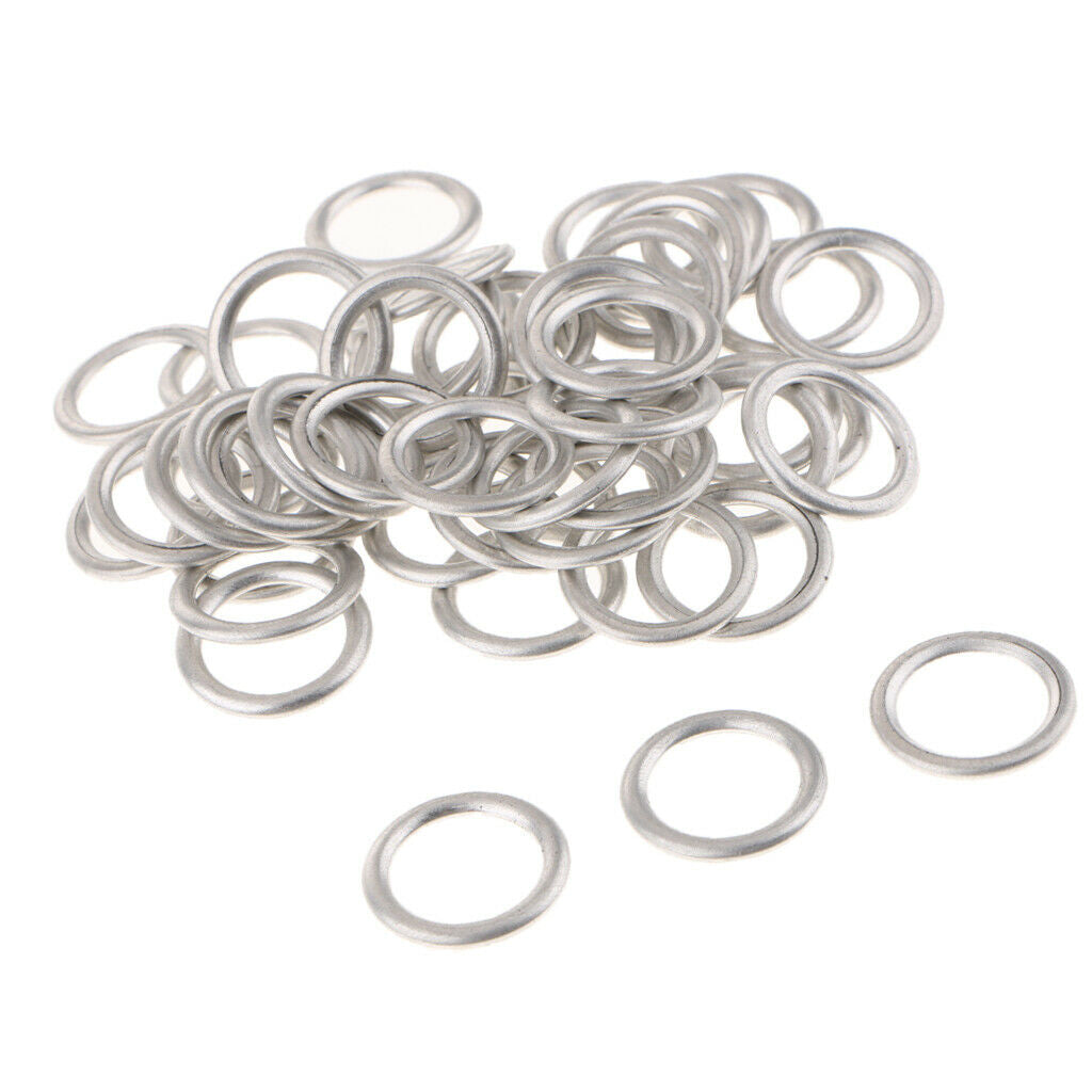 50 Pieces Car Oil Drain Plug O Rings for Audi S4 A4 Q5 VW Touareg