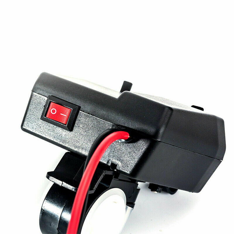 12V 4.2A Dual USB ATV Scooter BlueLED Charger Socket Voltmeter Cigarette Lighter