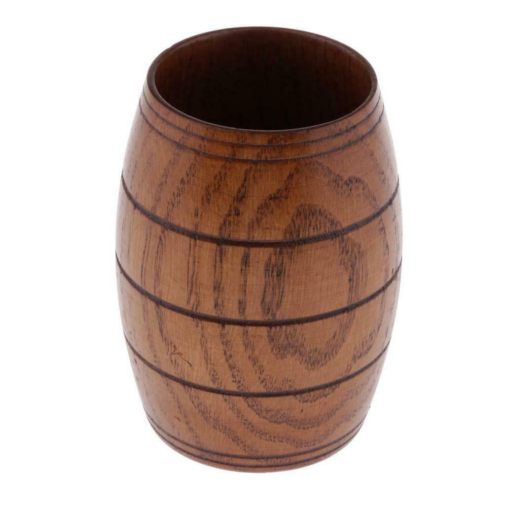 Wood Coffee Beer Mug Milk Tea Water Cup Handmade Office Bar Drinking 175ml