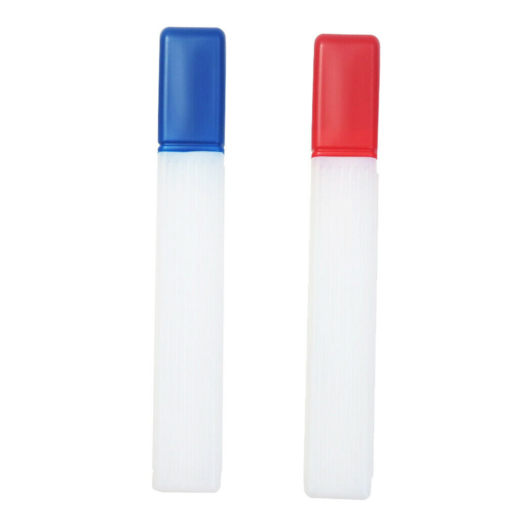 2pcs 16" Transparent Plastic Knitting Needle Pin Sto Case Tube Container
