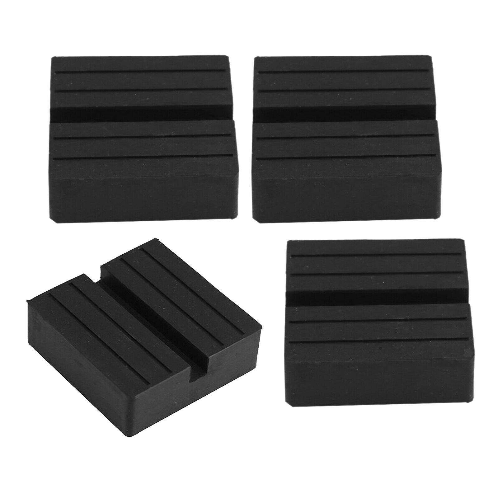 4 Pieces Floor Jacks Adapter Blocks Universal Auto Car Lift Pads 75x75x25mm