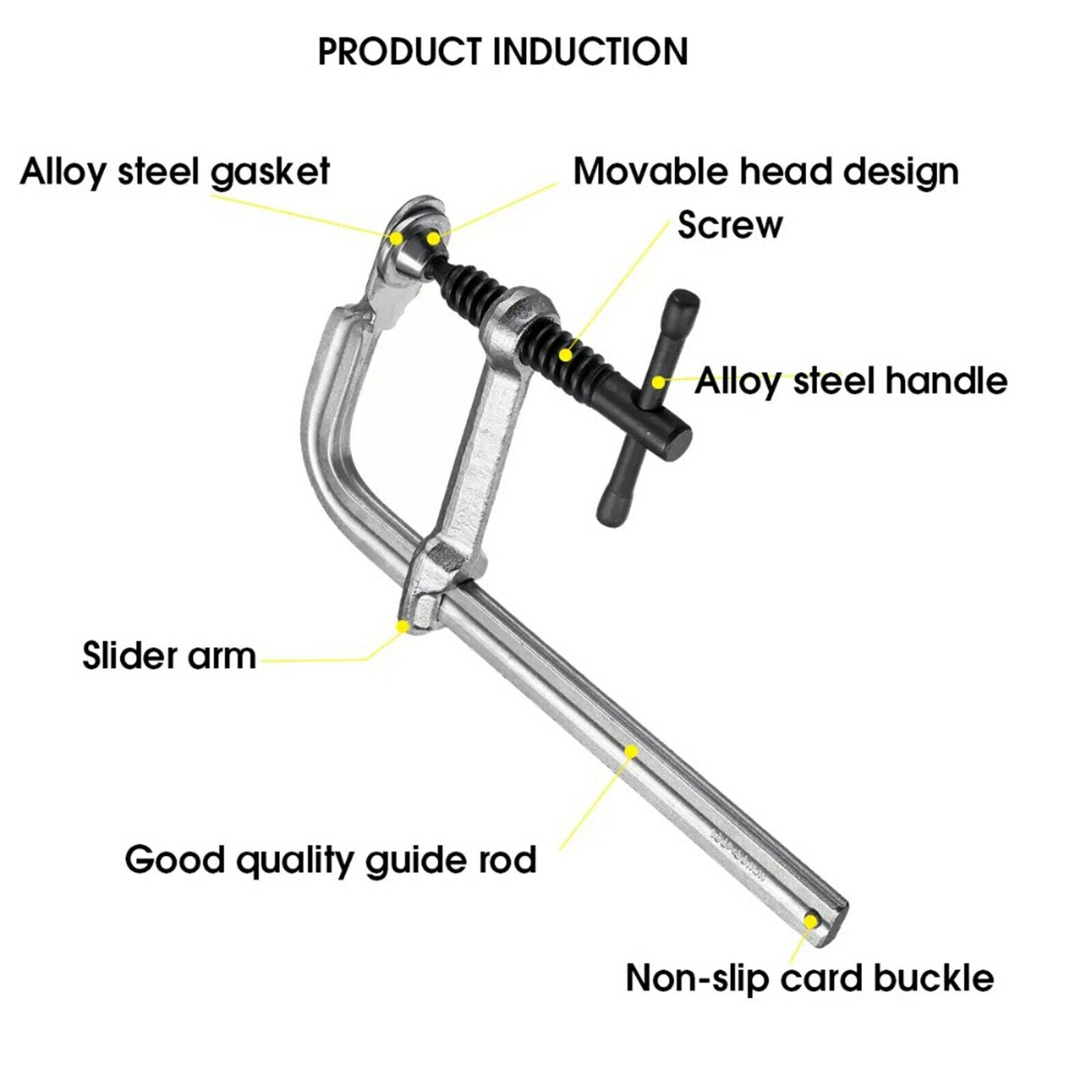 160x80mm Heavy Duty F Clamp Woodworking Wood Metal Working Metal Clamp