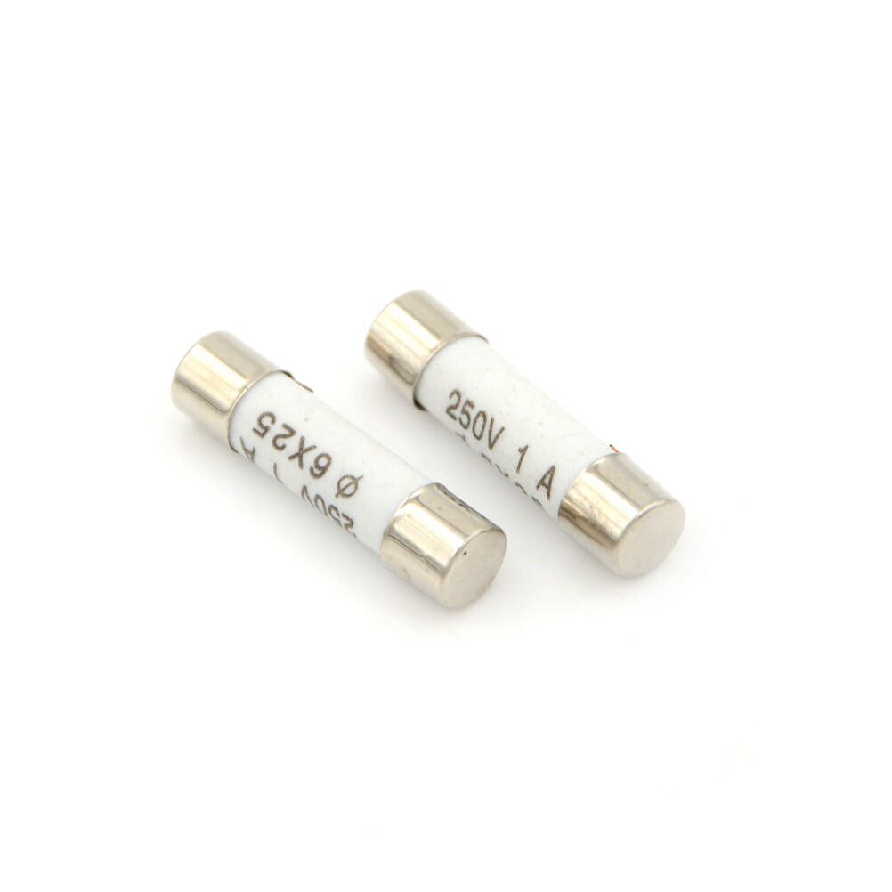 10x 6 x 25mm Ceramic Fuse Electric 250V 1A Fast Blow Ceramic Fus.l8