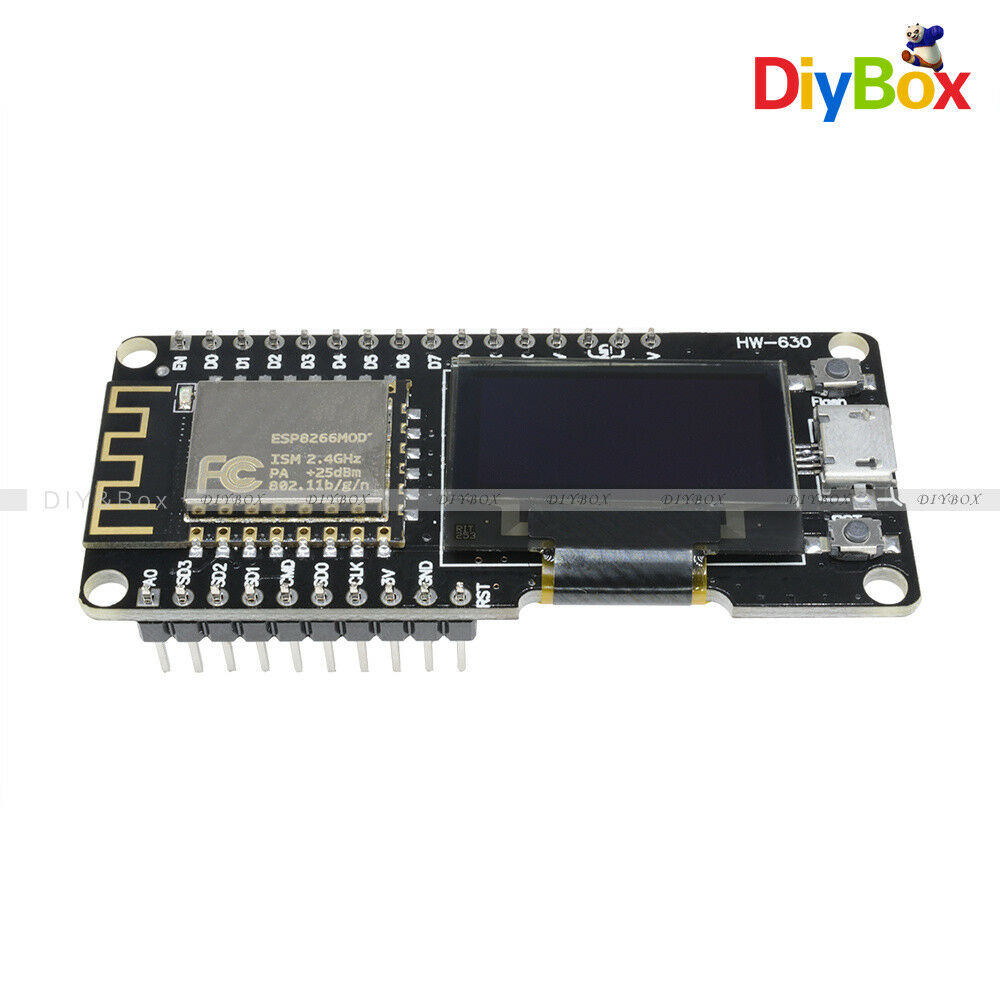 Wifi ESP8266 ESP-12F CP2102 Micro USB Development Board NODEMCU Wemos+0.96"OLED