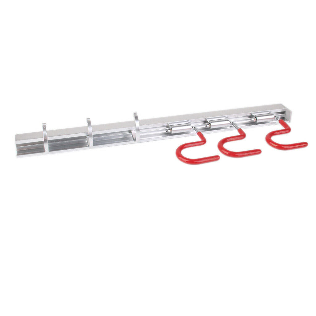 Wall Mounting Bathroom Organizer Hanger Storage Rack 6 Hooks