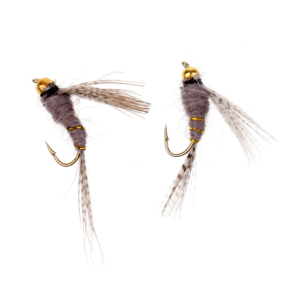 40pcs Fly Fishing Flies With Box Salmon Dry Flies Fly Fishing Lures Bait