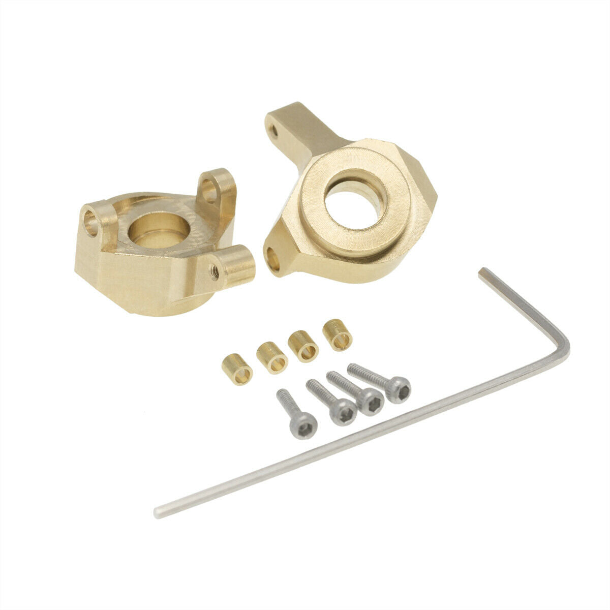 1Set NEW Racing Brass Front Steering Knuckle for Axial SCX24 SXTF21H