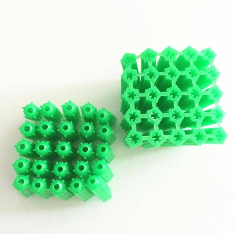 20PCS 6mm x 25mm Green Plastic Wall Plugs Fixing Anchor Plug for Masonry Screw M