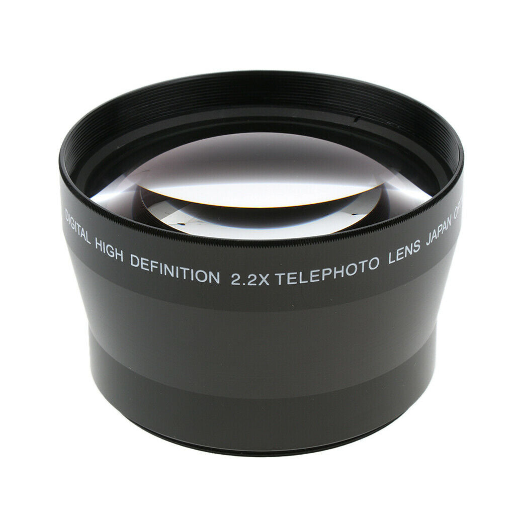 72mm 2.2x Magnification Telephoto Lens Teleconverter for 72mm Thread Cameras