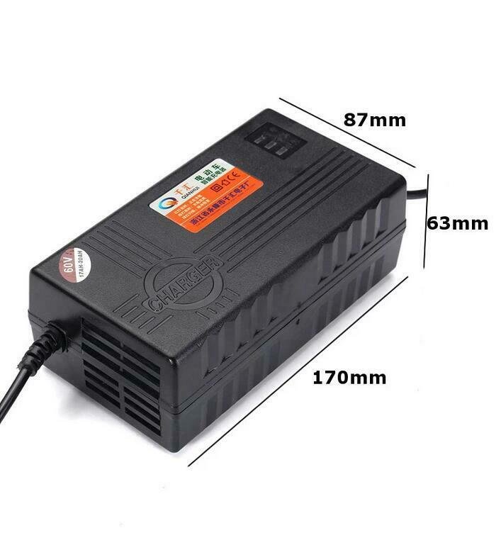 60V 20AH Motorcycle Battery Charger For Bicycle Scooter Wheel Lead Acid Battery