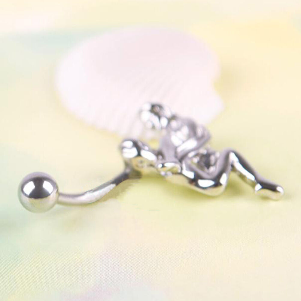 New Vogue Ball Button Barbell Bar Belly Navel Ring Body Piercing For Lover.l8