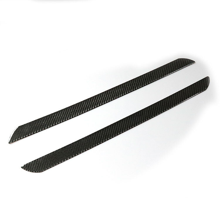 60CM+25CM Carbon Fiber Front Rear Car Scuff Plate Door Panel Step Sill Protector