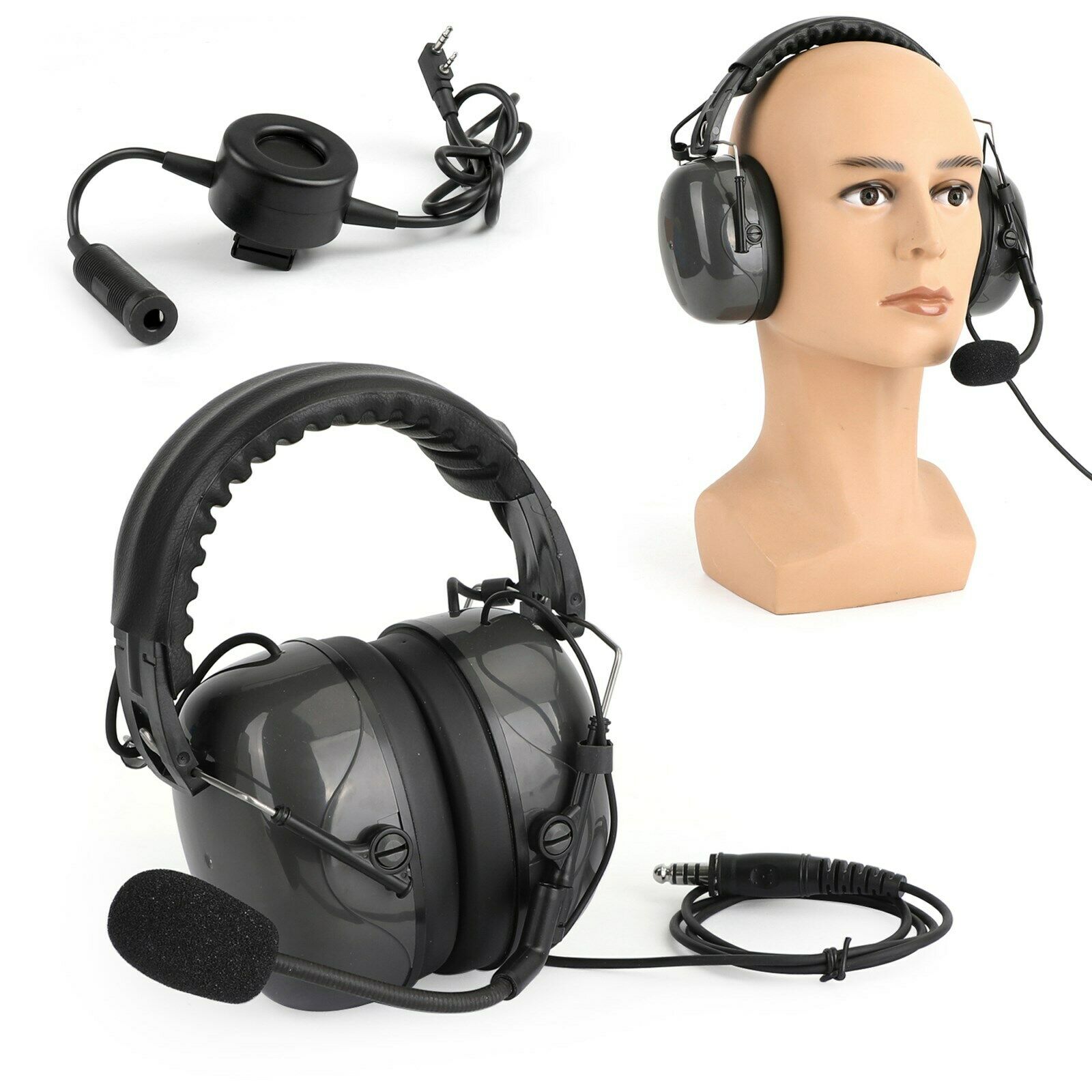 Noise Cancelling Adjustable Headset Fit TK3107 TK3200 TK2160 BaoFeng BF-888S CA